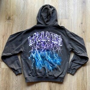 Darc Sport Blue & Purple Lightning Hoodie - M